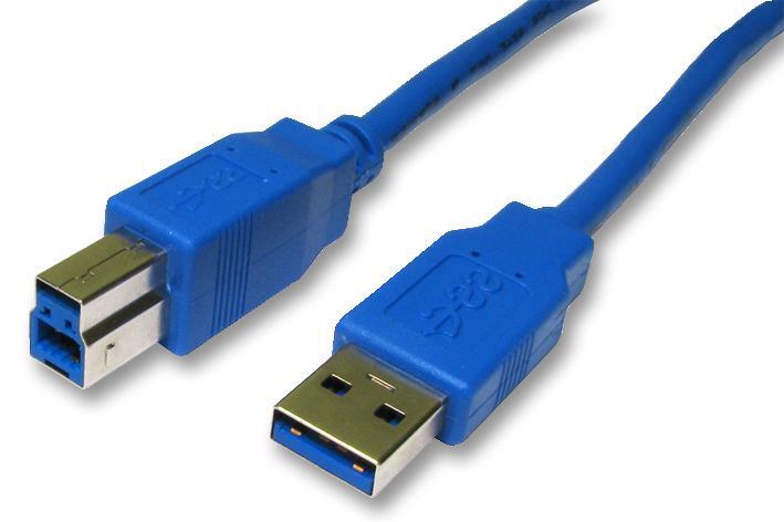 USB 3.0 A Male to B Male Lead Blue