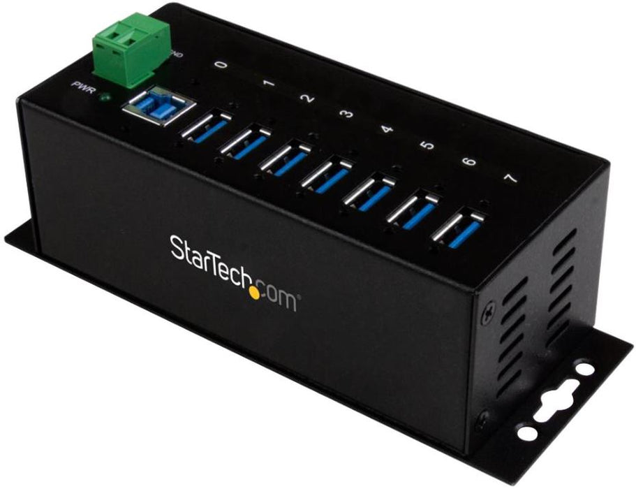 7 Port Industrial USB 3.0 Hub with ESD Protection