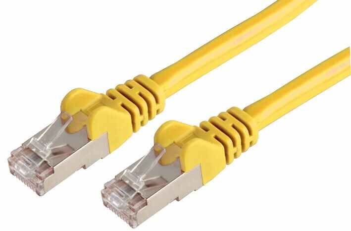 0.5m Yellow Cat6a LSOH RJ45 Ethernet Patch Lead