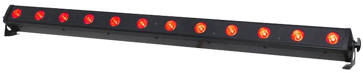 Slimline 12Q5 Batten 12 x 5W RGBW LED Bar, Black