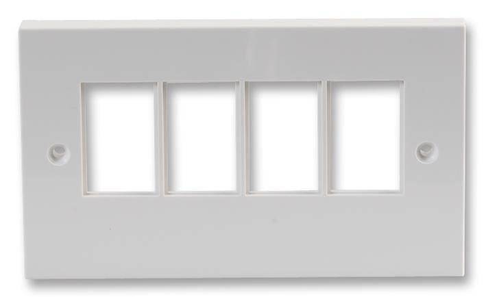 4-Way 6C Faceplate White