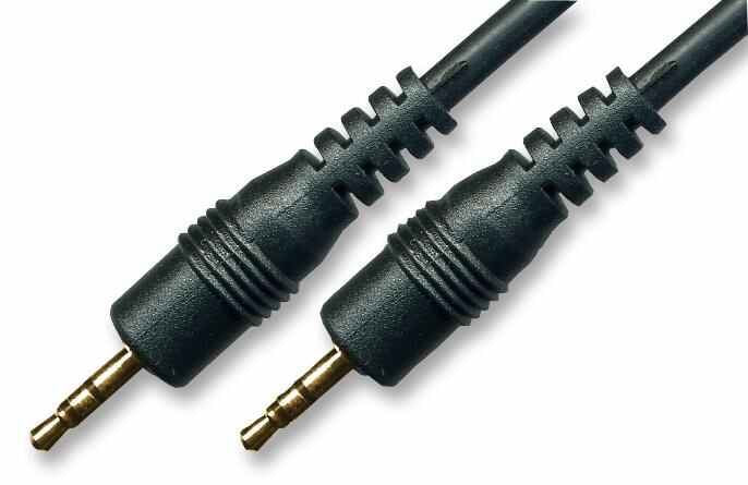 2.5mm Stereo Jack Plug to Plug Lead with Gold Plated Contacts