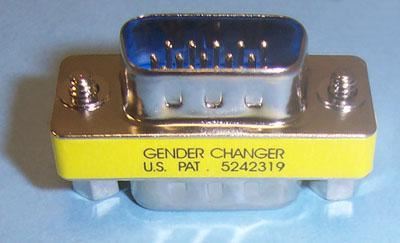 15 Way High Density Male to Male Gender Changer