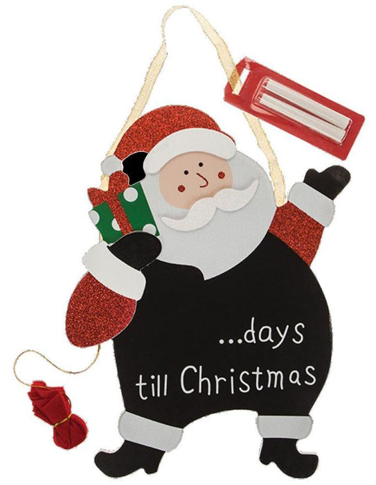 Santa Christmas Countdown Plaque