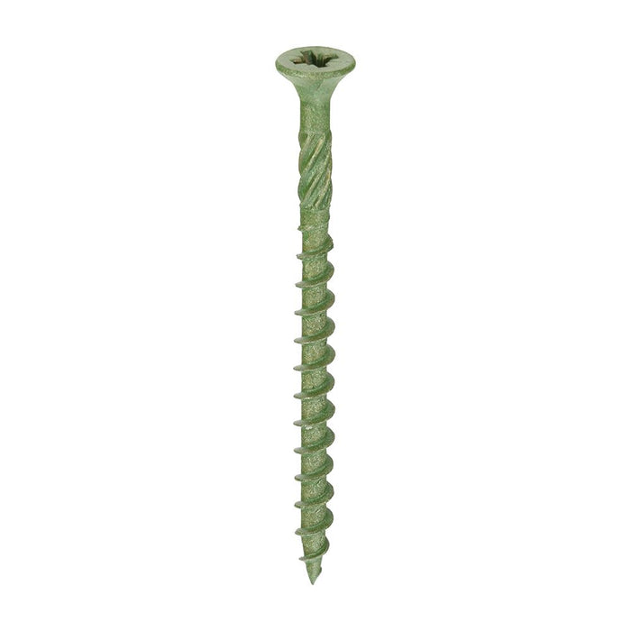 Decking Screws PZ2 Double Countersunk Exterior - Green. Various Sizes