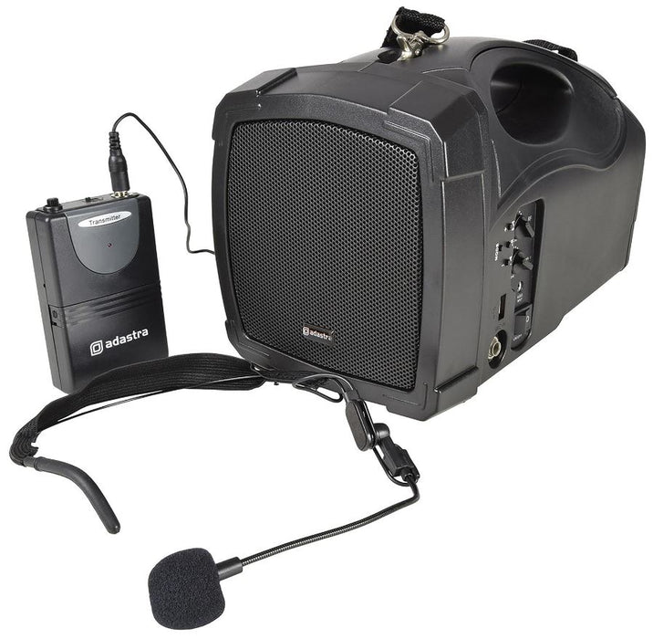 25W Portable PA System USB/FM/BT with Neckband Mic, 952.412UK