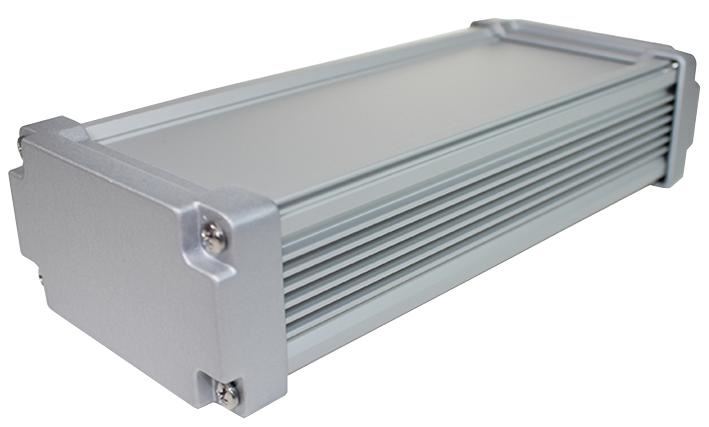 IP67 88 Series Silver Aluminium Heatsink Enclosure with EMI Shielding - 240x106.3x56.3mm