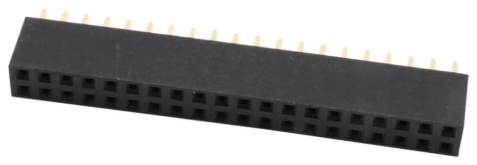 40-Pin, 2.54mm Pitch, PCB Socket