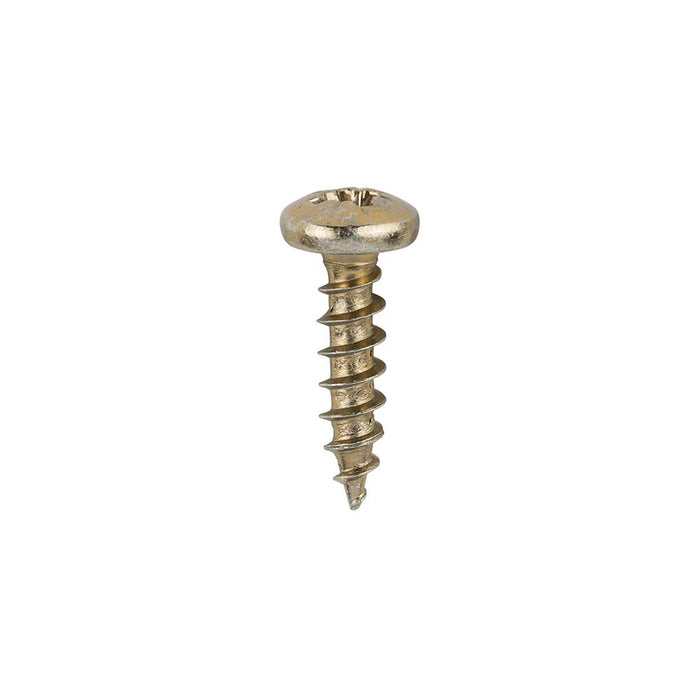 Classic Multi-Purpose Screws - PZ2 - Pan Head - Yellow. Various Sizes