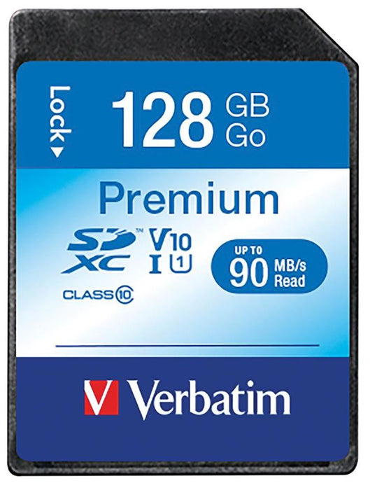 Premium U1 SDXC Memory Card, 128GB up to 90MB/s