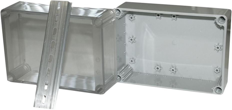 IP66 ABS Enclosure with Transparent Lid - 175x125x100mm