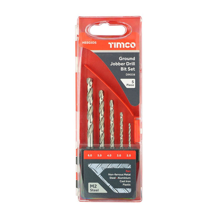 Ground Jobber Drill Bit Set (Size 5pcs - 5 Pieces)