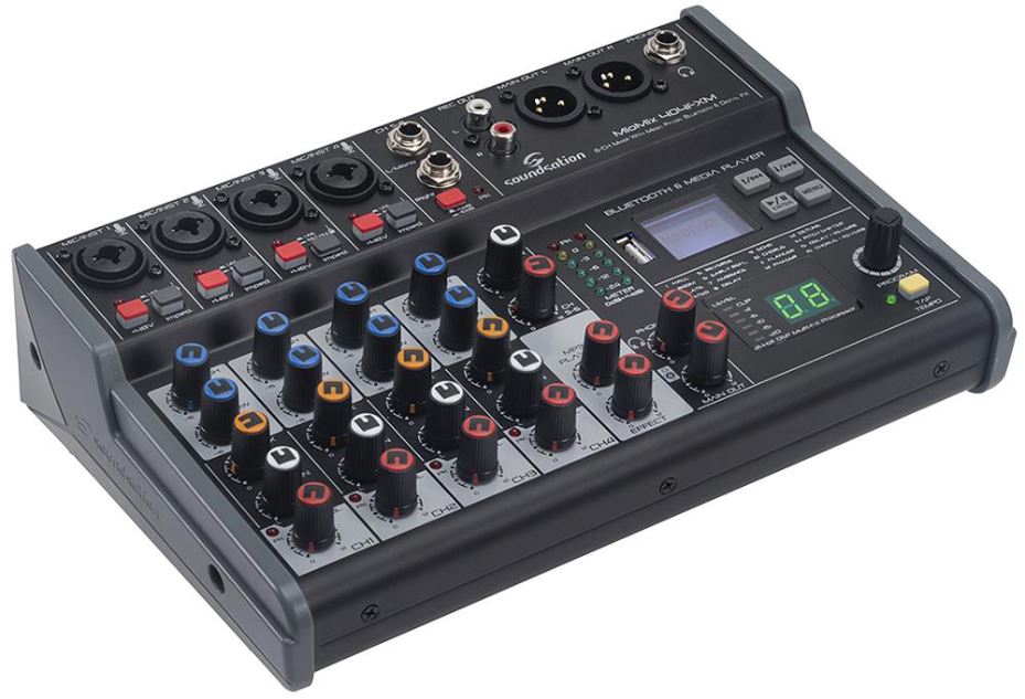 6 Channel Audio Mixer with USB/BT & FX