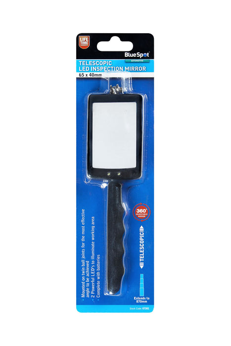 Telescopic LED Inspection Mirror