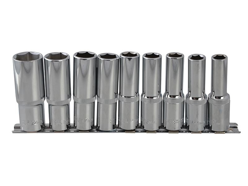 1/2in Drive Deep Socket Set, 9 Piece