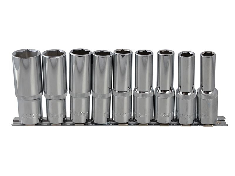 1/2in Drive Deep Socket Set, 9 Piece — StampyTools