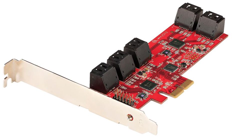 10 Port PCI-Ex 6Gbps SATA Expansion Card