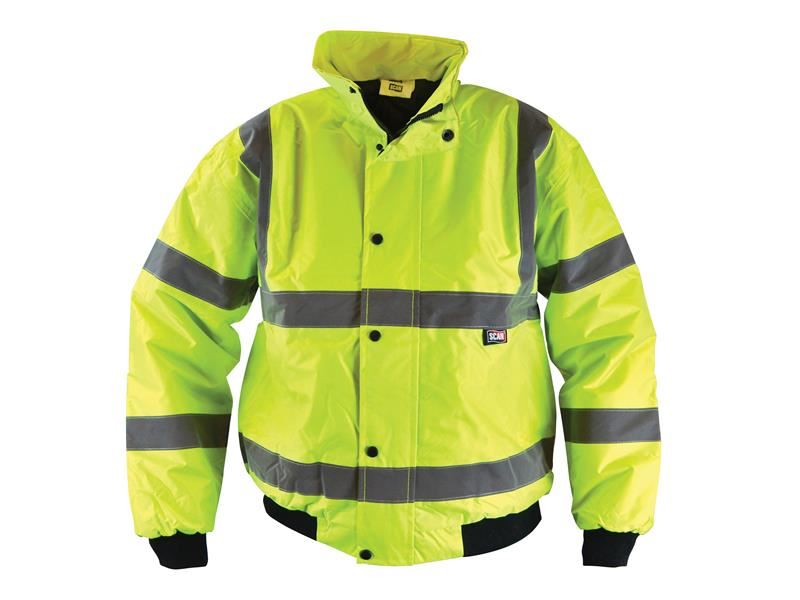 Hi-Vis Yellow Bomber Jacket