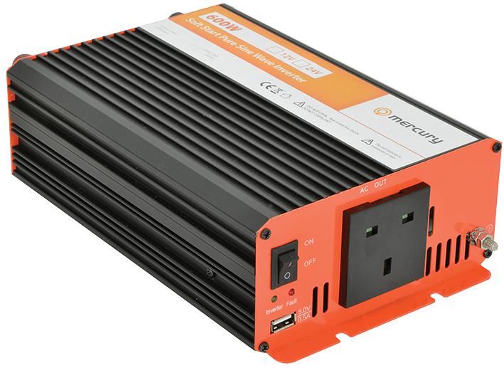12V Soft Start Pure Sine Wave Inverter 600W