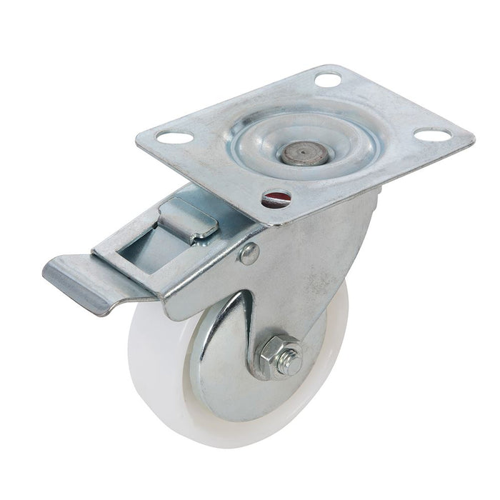 Braked Swivel Polypropylene Castor - 75mm 70kg