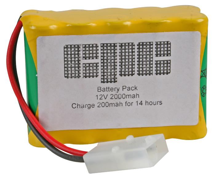 Industrial NiMH Rechargeable 12V 2Ah 10x AA Battery Pack