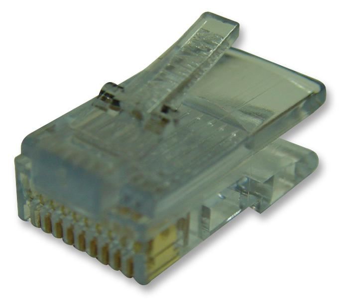 RJ48 Plugs Solid / Stranded Wire Round, 10 Pack