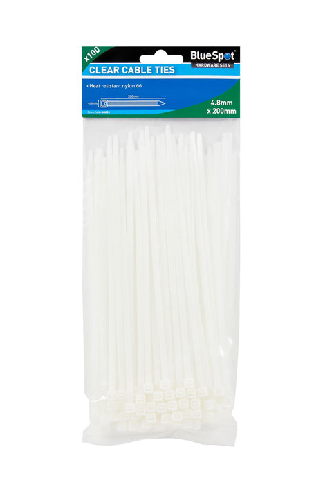 Cable Ties - White - 100 Piece