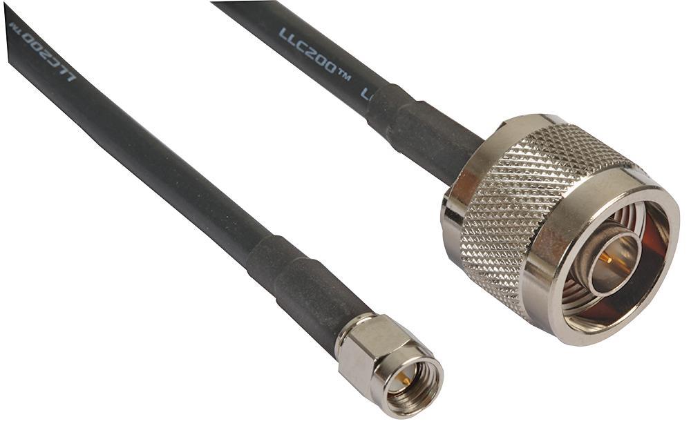3Male LLC200A Cable, SMA Male to N-Type Male