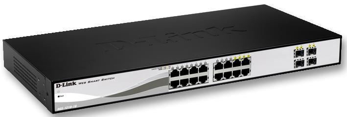 16-Port Gigabit Smart Managed Switch with 4 SFP Ports - Fanless