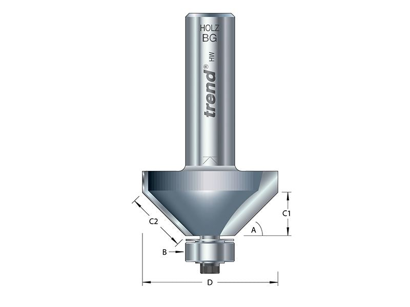 45° Bearing Guided Chamfer Cutter