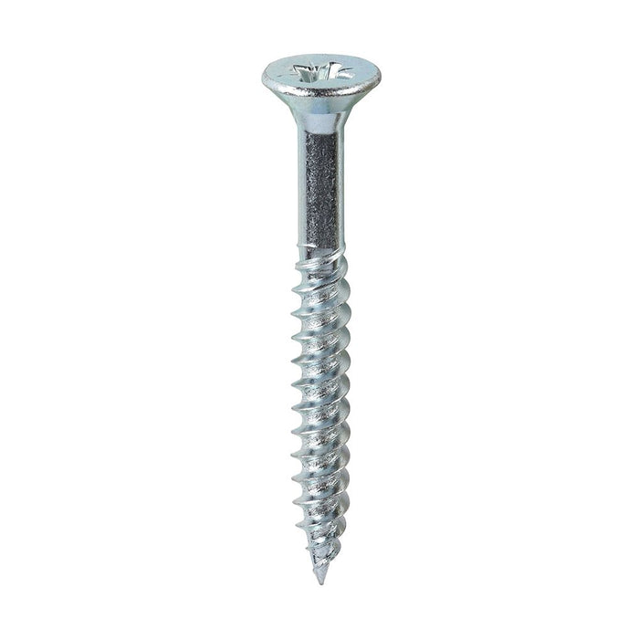 Twin Woodscrew PZ3 Countersunk Zinc