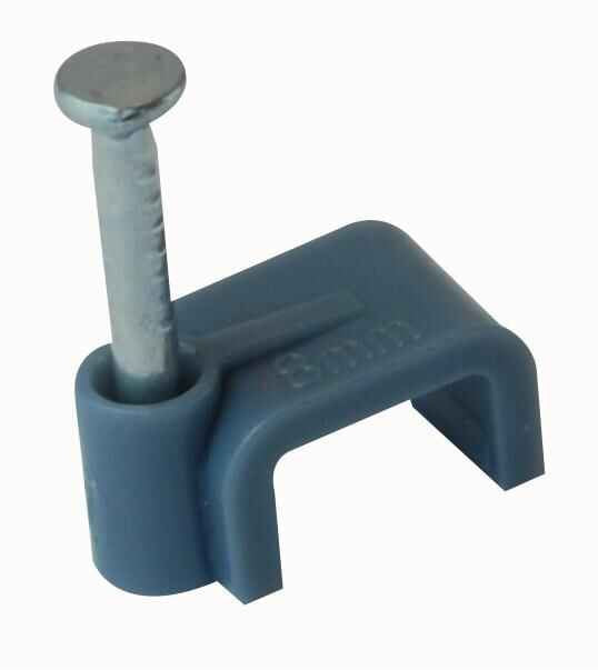 Cable Clips Grey for Twin & Earth Cable 100 Pack