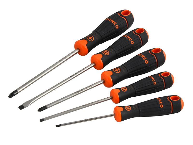 B219.015 BAHCOFIT Screwdriver Set, 5 Piece