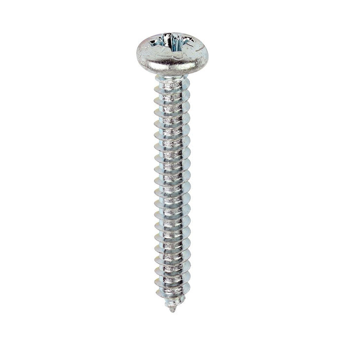 Self-Tapping Clamping Screws - PZ2 - Pan - Zinc - Use for Metal