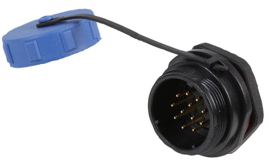 Circular Threaded Panel Mount Connector Plug - IP68