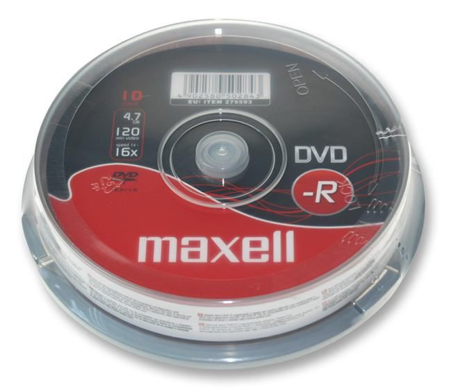 16x Speed DVD-R Blank DVDs, Spindle