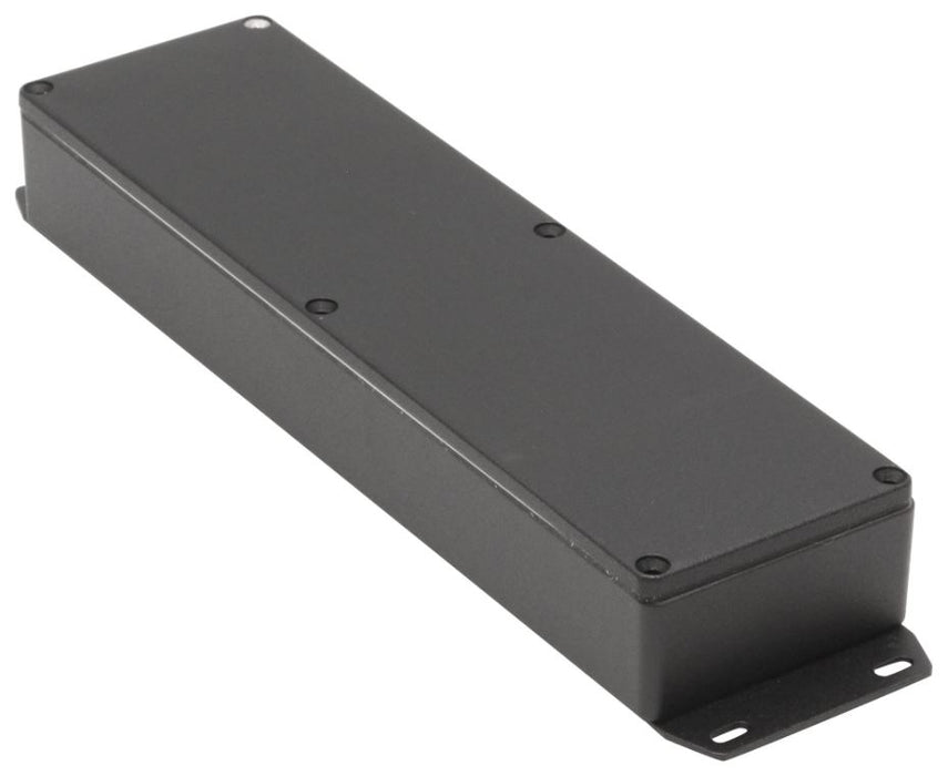 IP65 Black Die Cast Aluminium Instrument Enclosure with Flanged Base