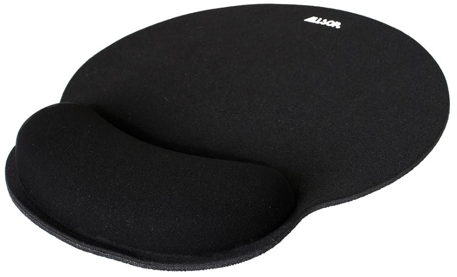 ComfortFoam Mouse Mat With Wrist Rest, Black