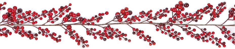 1.8m Red Berry Decorative Garland