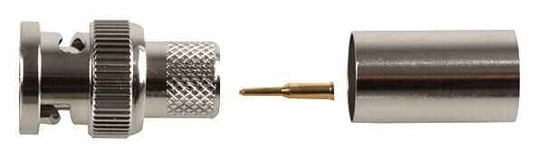 75 ohm BNC Crimp Plug - CT125 Cable