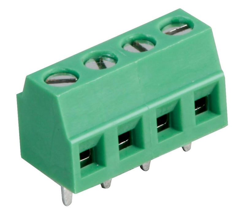 3.81mm PCB Terminal Block, 4 Way, 26AWG to 16AWG, Screw
