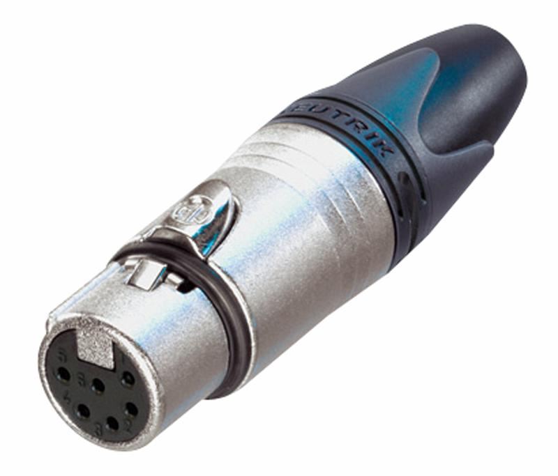 XLR Socket, 6 Pole