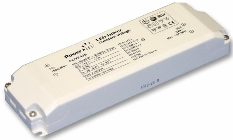 36W 24V 1.5A Non IP Rated Constant Voltage LED Driver