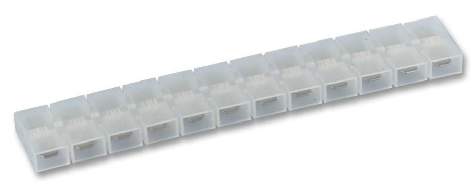 Tab, Fully Insulated 6.35mm 12 Way Male, 20 Pack