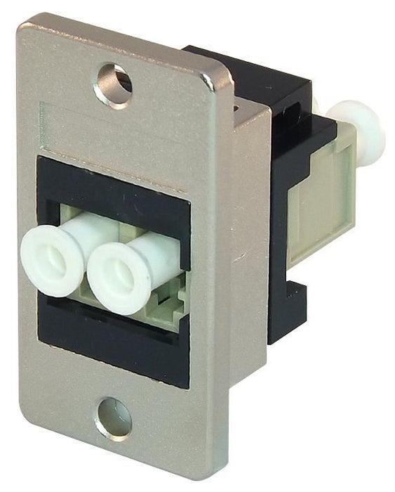 Panel Mount Fibre Coupler - Female-Female LC-LC Multi Mode Duplex