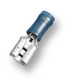 Push-On Crimp Terminal, PIDG Blue 0.25, 50 Pack