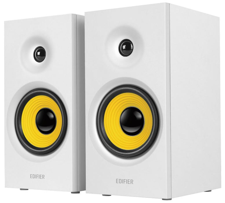 R1080BT Active 2.0 Bookshelf Multimedia Speaker System with Bluetooth, White