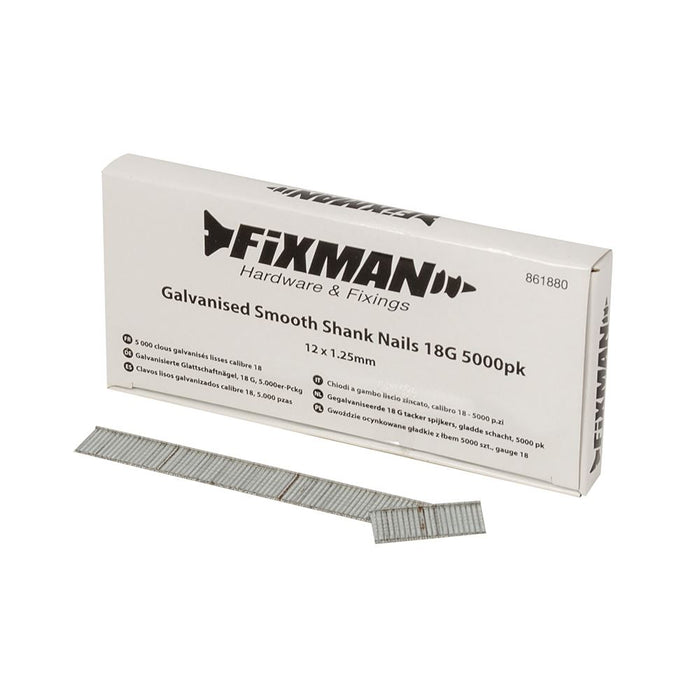 Galvanised Smooth Shank Nails 18G 5000pk