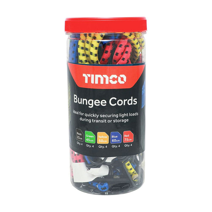 Bungee Cords - Mixed Pack (Size 20pcs - 20 Pieces)