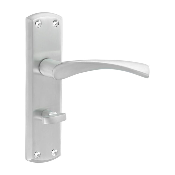 Zeta Bathroom Handles - Satin Chrome (Size 175 x 45 - 2 Pieces)